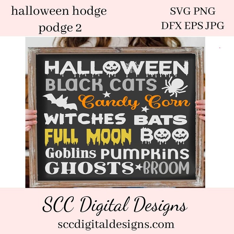Halloween Hodge Podge (2) SVG - Black Cats, Candy Corn, Witches, Bats ...