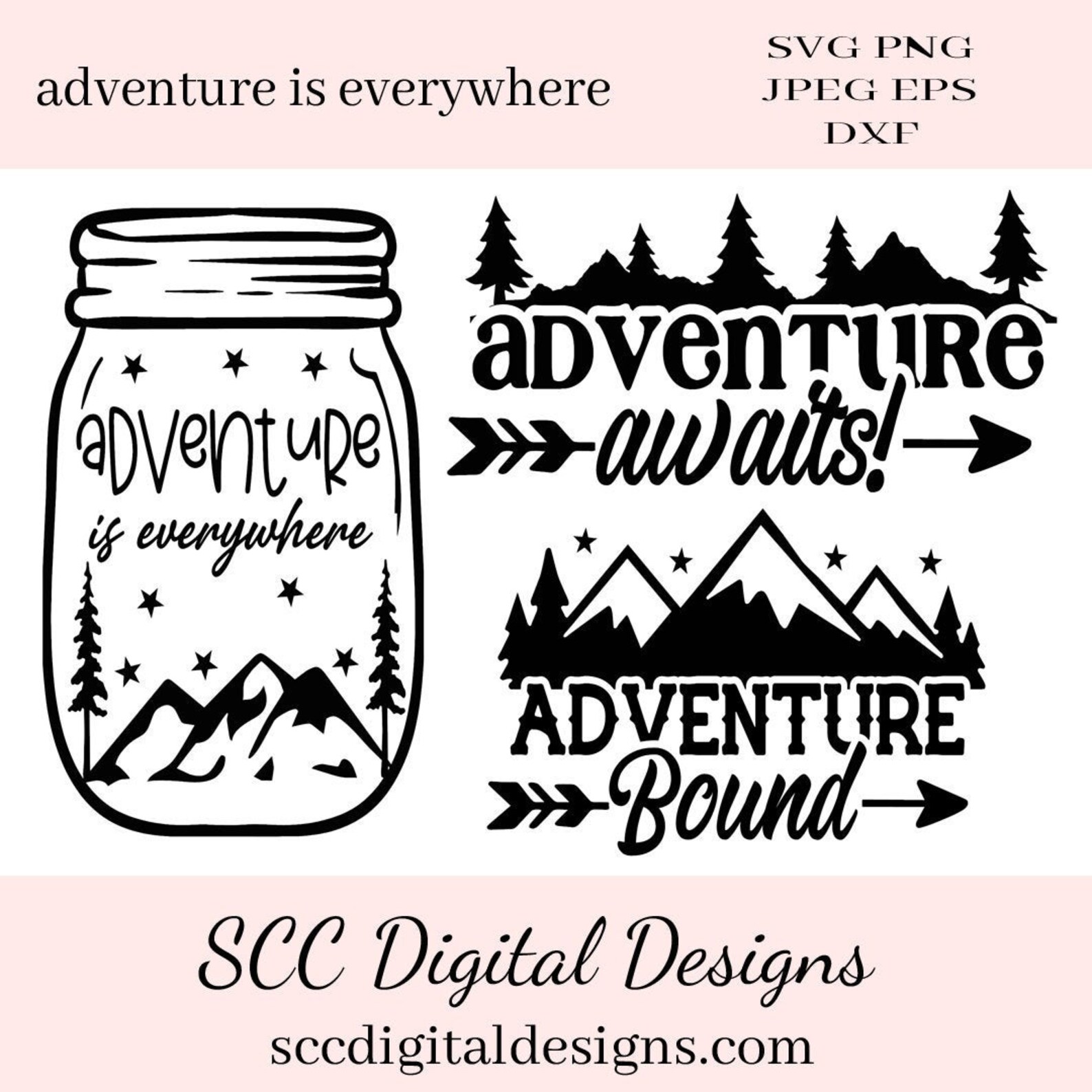 Adventure is Everywhere SVG File - Adventure Bound - Adventure Waits ...