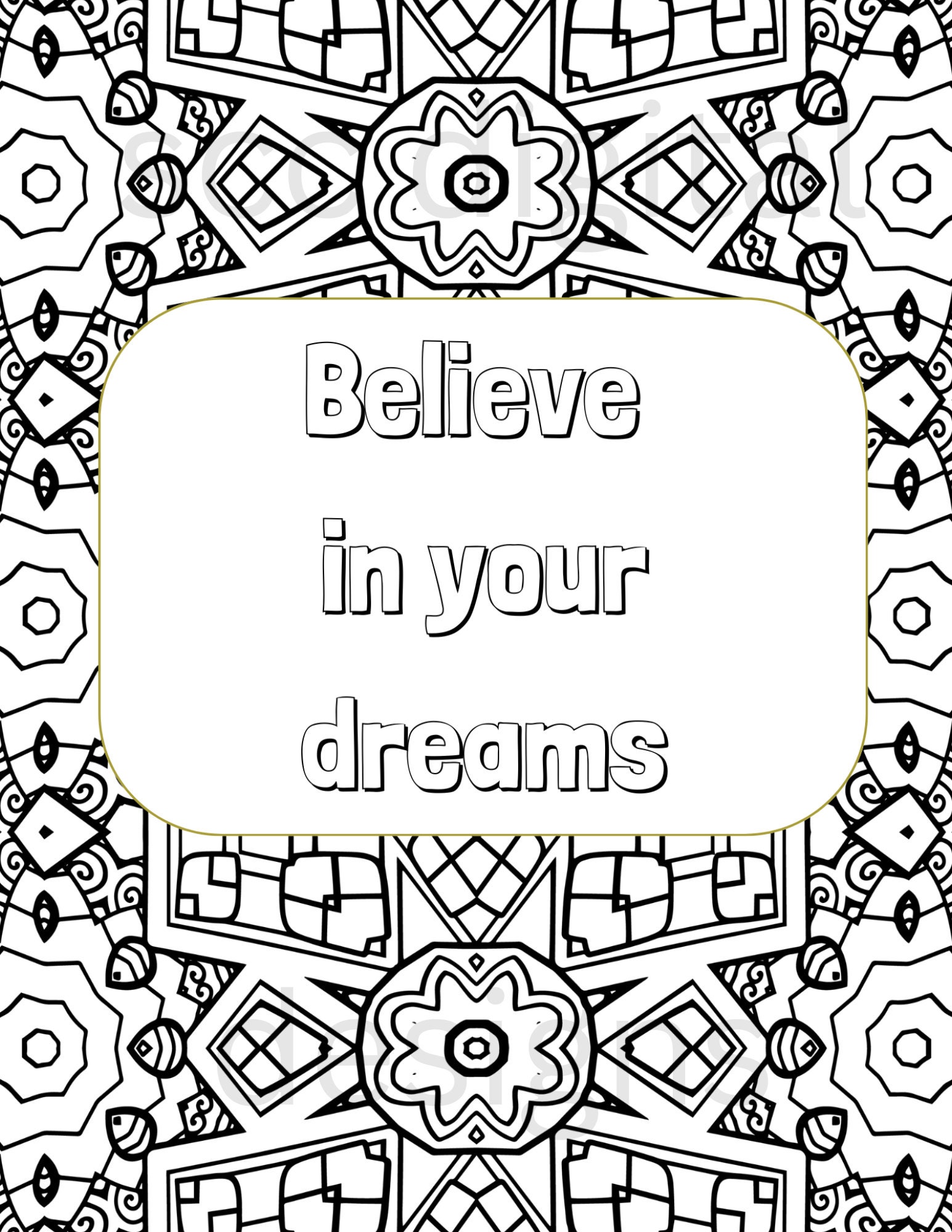 Adult Coloring Pages, Mandala Printable Wall Art, Print at Home ...