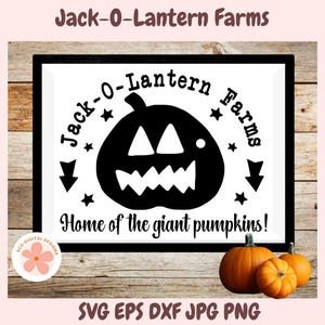 Pumpkin Face SVG, Jack-O-Lantern PNG, Home of the Giant Pumpkins Vector Cut file, Halloween Scary Pumpkin Face  Vinyl Cut File