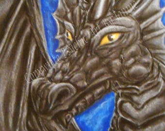 Spirit Art - Dragon Guide Portrait Personal and Unique to you (Please note this picture here is for display only)