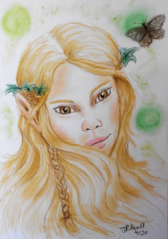 Spirit Art Elf Guide Retrato personal y único para usted | Etsy México