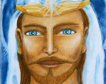 Spirit Art - Ascended Master Portrait Personal and Unique to you (Please note this picture here is for display only)