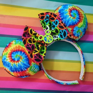 Tye Dye Minnie Ears