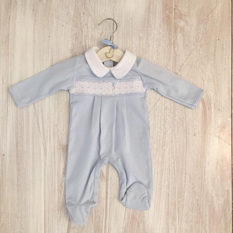 smocked babygrow