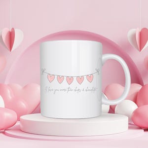 Personalised Valentines Mug | Valentines Day Gift | Gift for Boyfriend | Gift for Girlfriend | Valentines Mug | I Love You More Than Mug