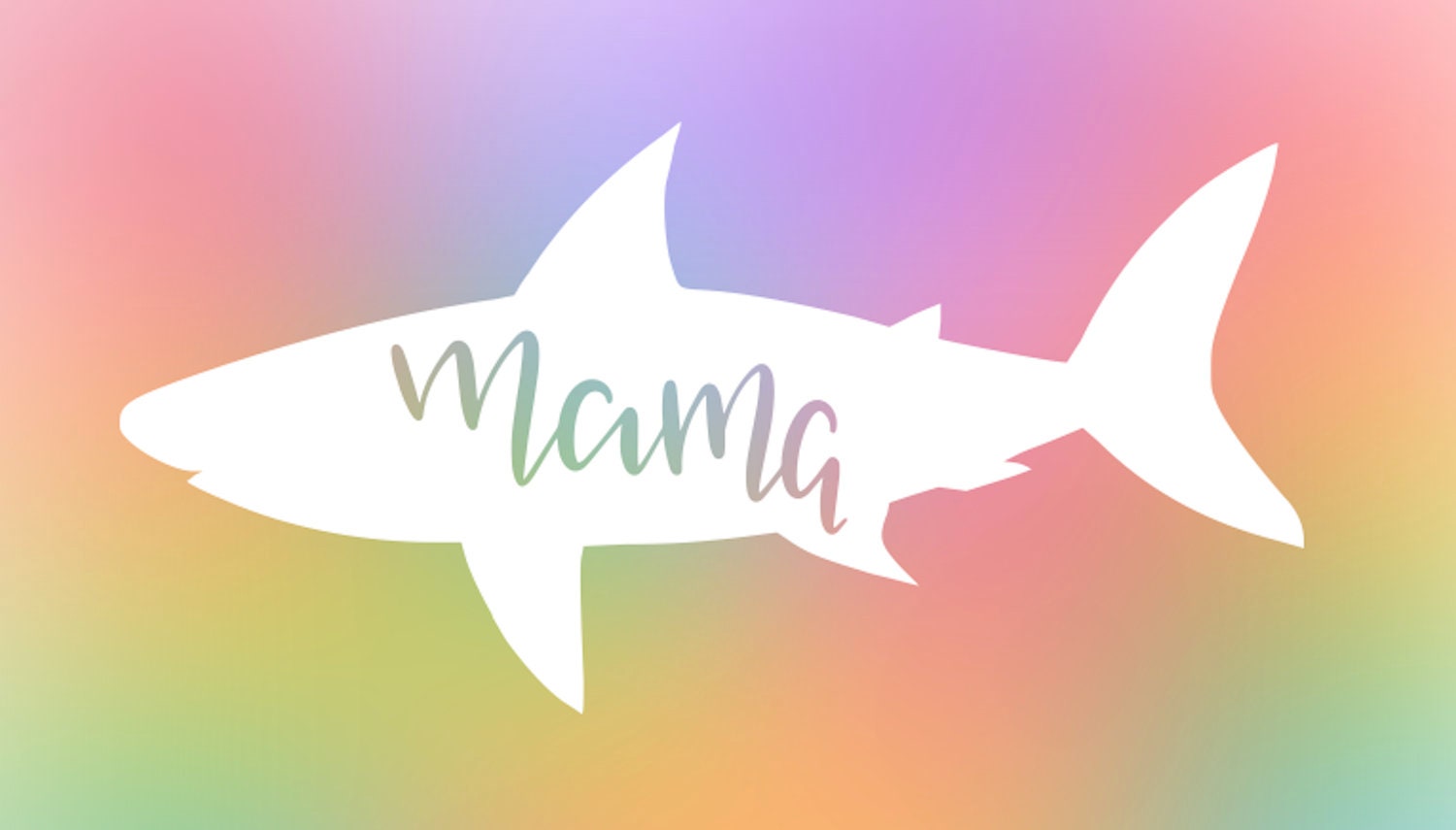 Mama shark decal / mom decal / mama shark decal / mama shark / | Etsy
