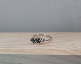 925 Sterling Silver Oxidize Leaf