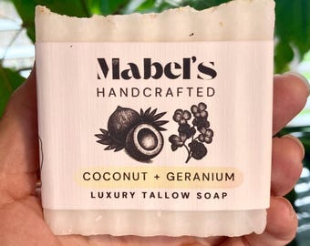 Luxe talgreep kokos en geranium