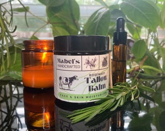 Grass-fed Beef Tallow Moisturizer - Rosemary - Formulated with clean & simple, all-natural, grade A ingredients for daily use all skin types