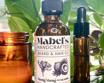 Ylang ylang + kokosnoot luxe baard- en haarolie - hydrateert en verzorgt - volledig natuurlijk en vrij van additieven