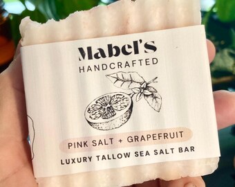 Grapefruit luxe reep talg en zeezout
