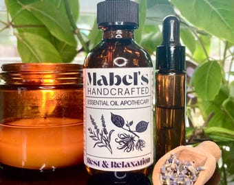 Essentiële oliemix: rust en ontspanning, vrij van toevoegingen, volledig natuurlijke therapeutische melange