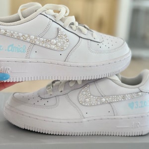Wedding Bridal Sneaker Personalized- Wedding AF1 Sneaker for the bride- wedding shoe for the bride