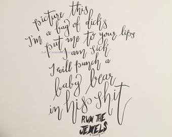 Run the Jewels, Nobody Speak, DJ Shadow, Original Calligraphy