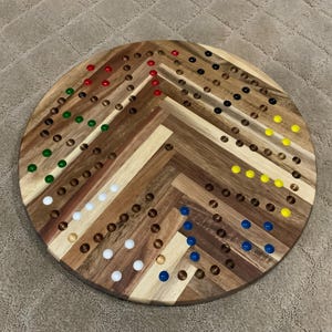 Aggravation Board Game Acacia Wood