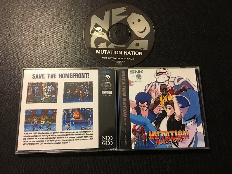 Neo Geo CD Mutation Nation Reproduction