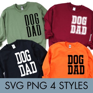 Hond papa bundel Pack PNG SVG gesneden bestand voor Cricut / silhouet, afdrukbare afbeelding voor sublimatie warmteoverdracht