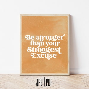 Motivational Wall Art Print | Quote Print | Typography Poster | Boho Print | Inspirational Wall Decor | Printable Art | Self Worth Print