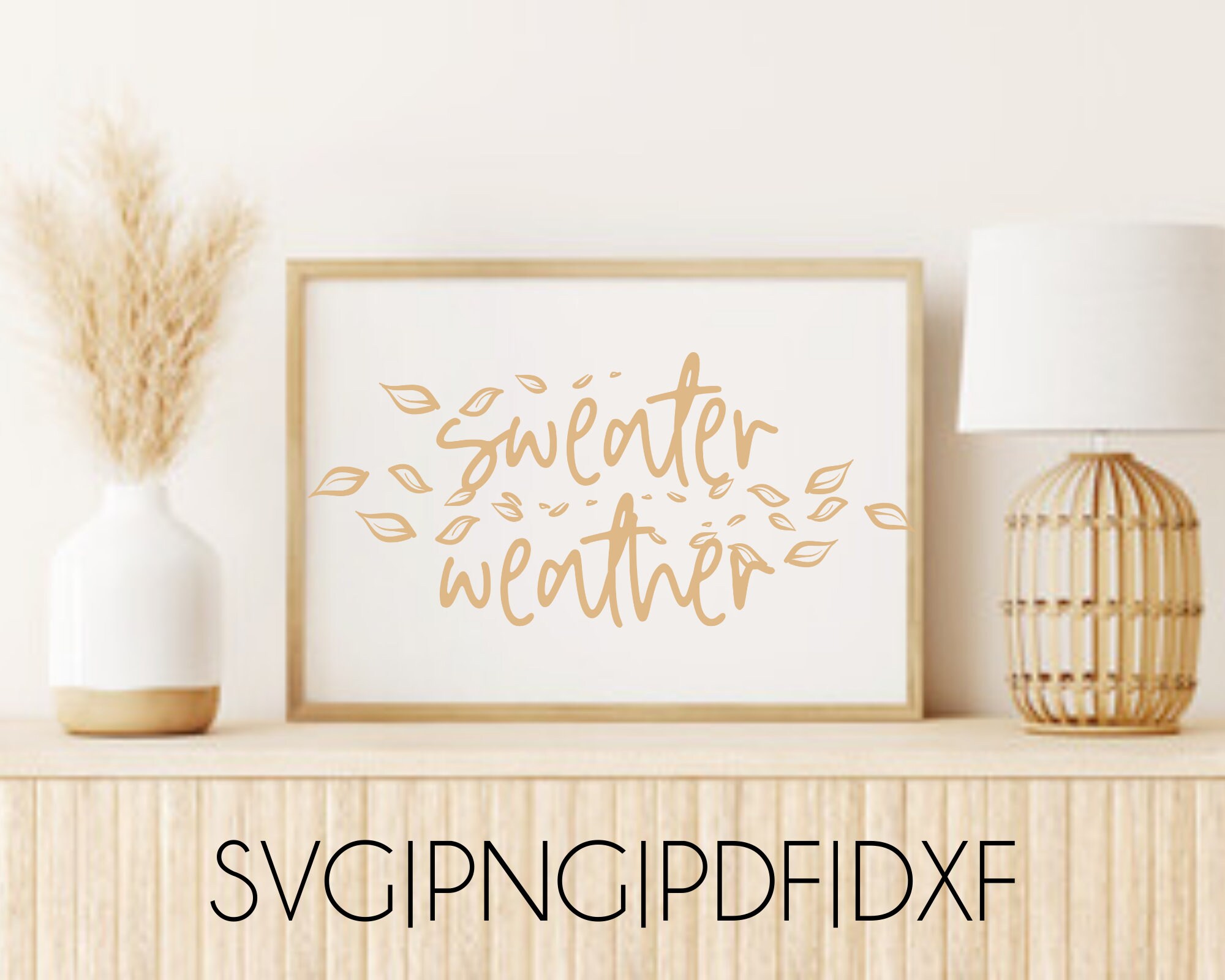 SVG PNG DXF Pdf Sweater Weather Cut File Image for Cricut Silhouette ...