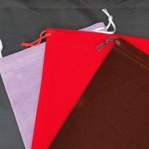 Saco de presente de veludo grande | Serve para baralhos de cartas de tarô, dados, cristais, D&D, joias, presentes e muito mais