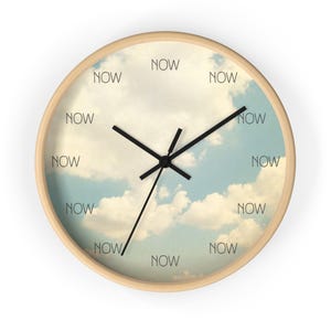 NOW In the Clouds Wall Clock