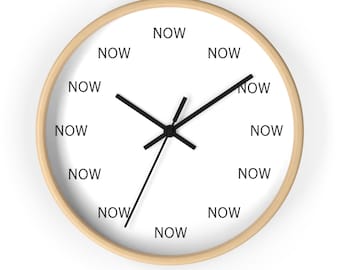 NOW Wall Clock - Modern