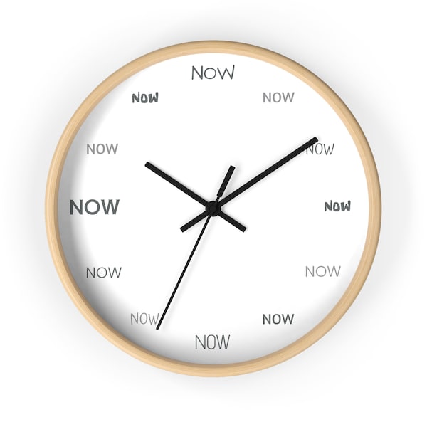 NOW Wall Clock - Modern