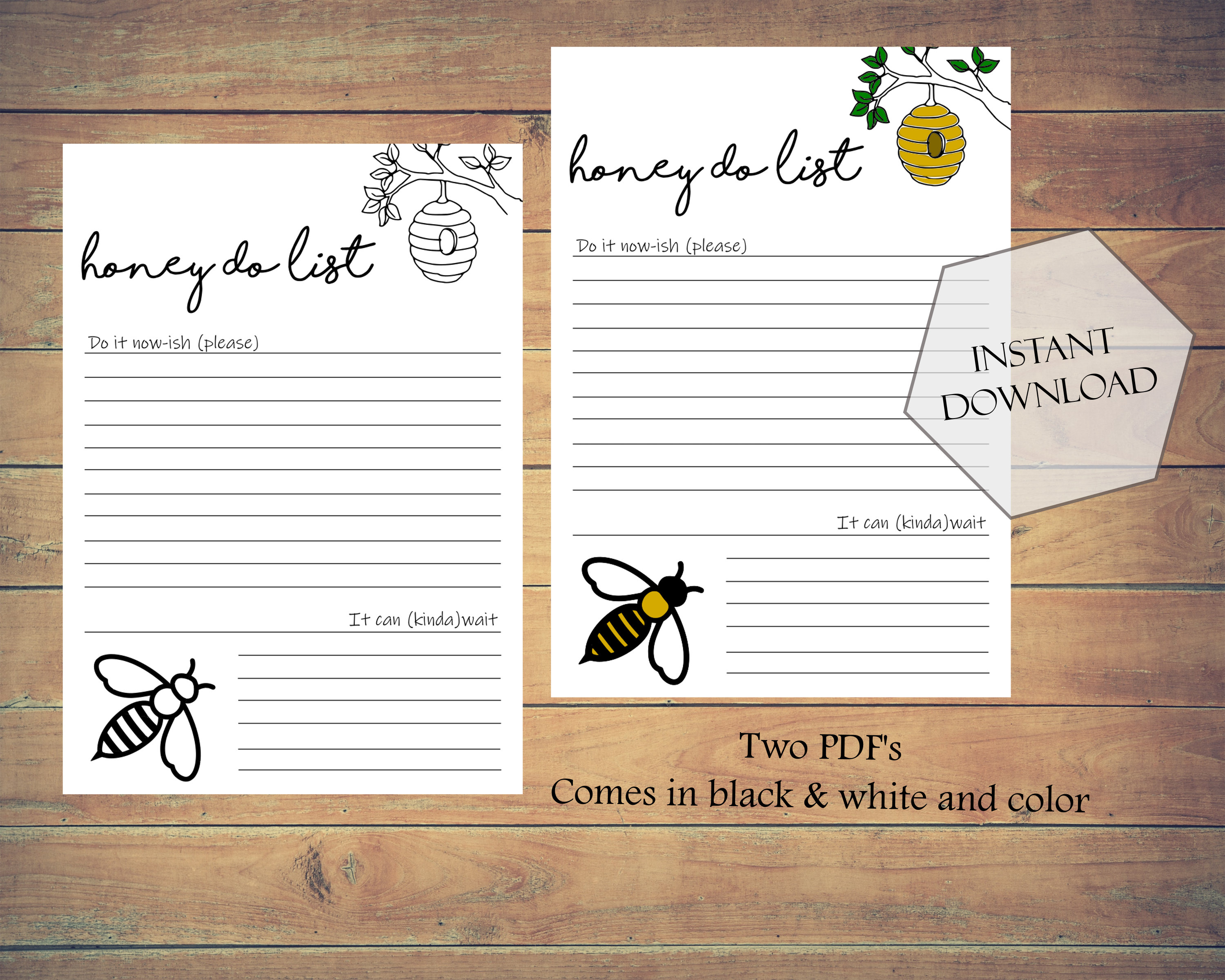 Honey Do List | Printable | PDF Download - Etsy