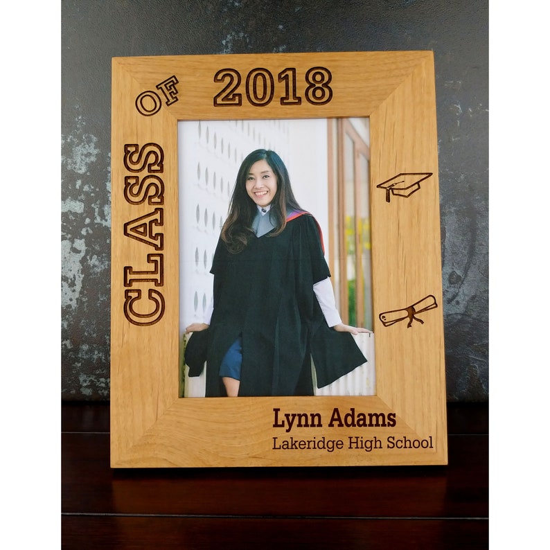 Personalized Graduation Frame 4x6 5x7 or 8x10 Photo Frame Etsy