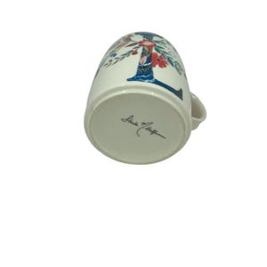 Anthropologie Monogram Initial Letter Petal Palette Floral Mug signed Starla Halfmann - Sold Individually image 5