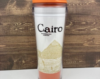 Starbucks Cairo Plastic Tumbler Travel Mug with Lid