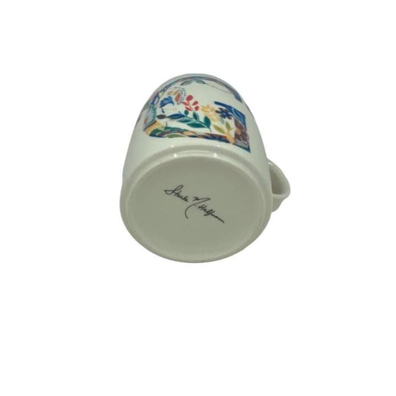 Anthropologie Monogram Initial Letter Petal Palette Floral Mug signed Starla Halfmann - Sold Individually image 7