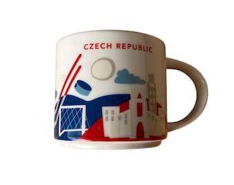 Starbucks Czech Republic You Are Here Collection Ceramic Mug Coffee Cup 14 oz