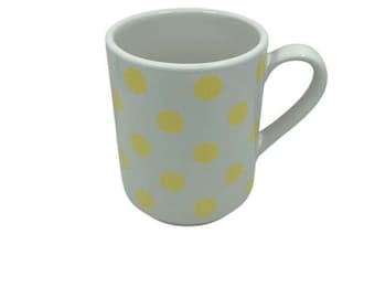 Kate Spade New York Lenox Yellow Polka Dot Ceramic Mug