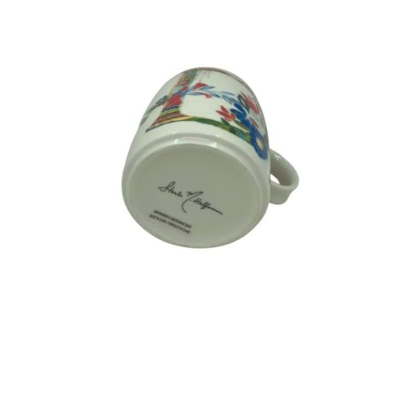 Anthropologie Monogram Initial Letter Petal Palette Floral Mug signed Starla Halfmann - Sold Individually image 3