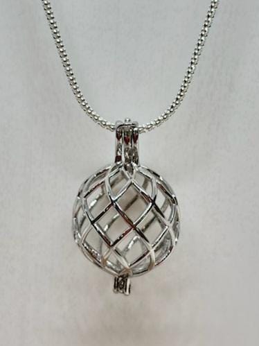 Kiss Me Collana di perle di ostrica naturale con ciondolo in argento da 45,7 cm, regalo per figlia, sorella, madre, amante