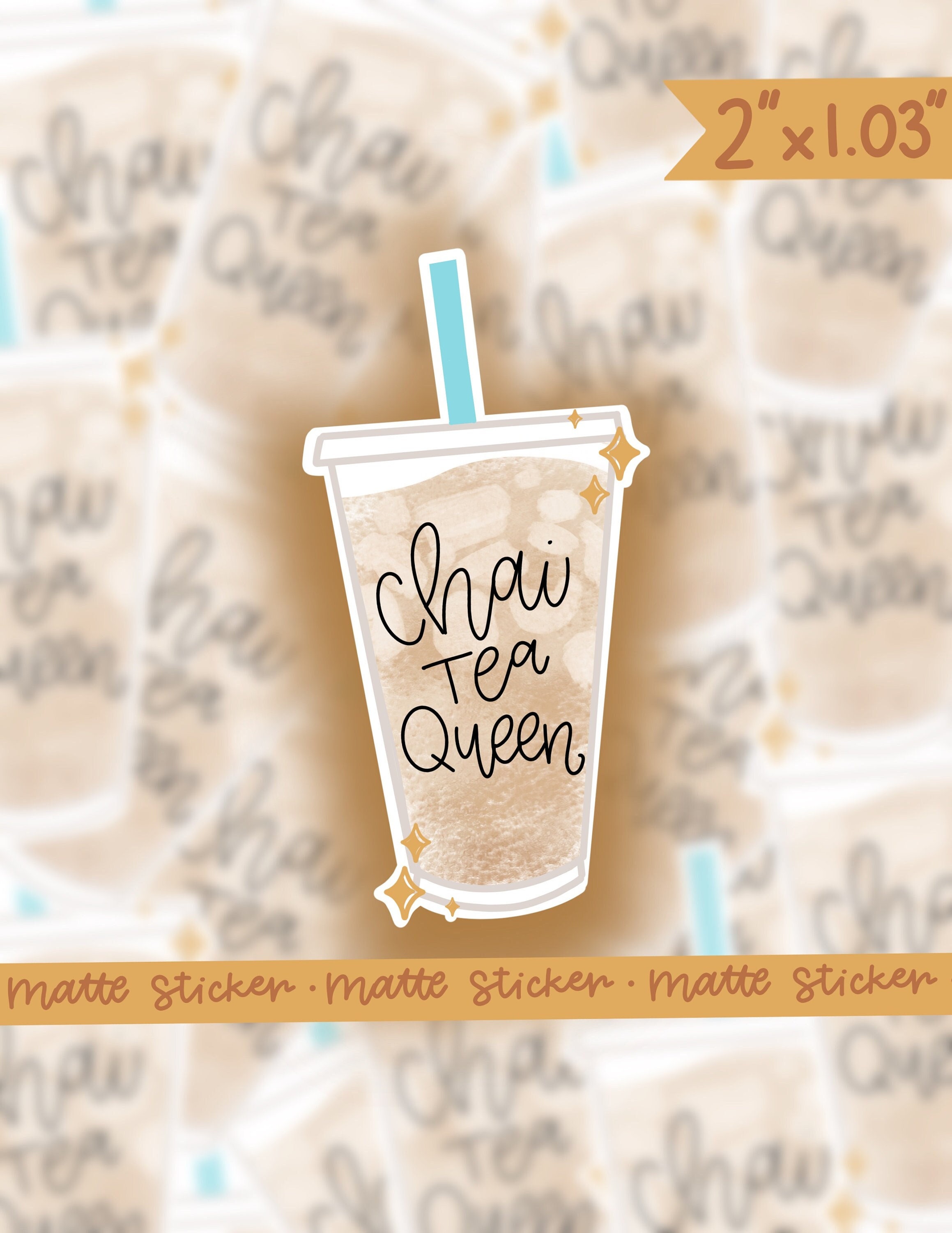 Chai Tea Sticker | Starbucks | Iced Coffee Lover | Waterproof Sticker ...