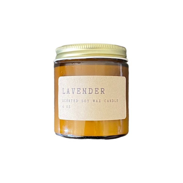Lavender Soy Candle | Aromatherapy | Scented Candle | Soy Wax Candle | Candles | Soy candle handmade | Soy Candle Essential oil | Handmade