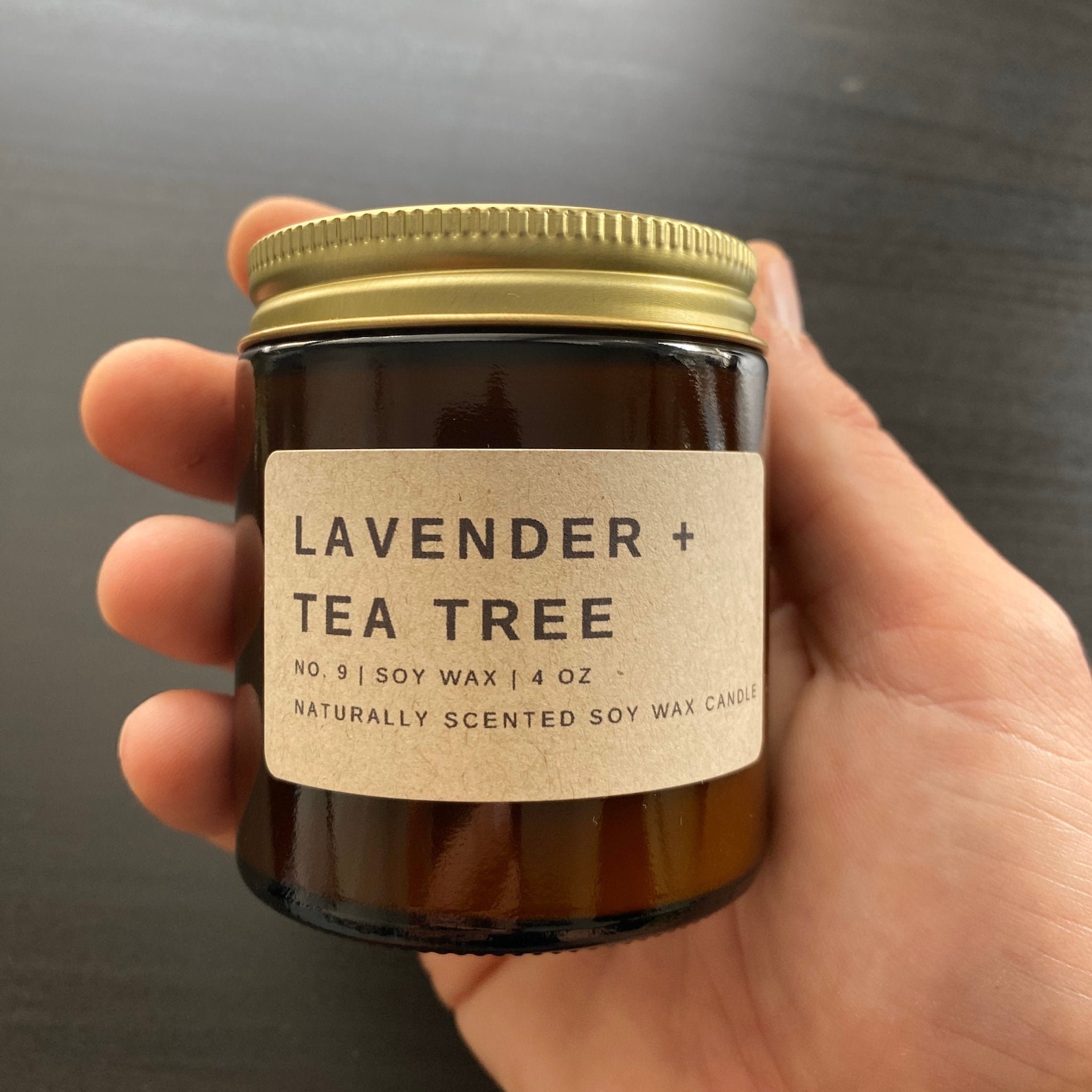 Lavender Tea Tree Soy Candle Aromatherapy Scented Candle Etsy