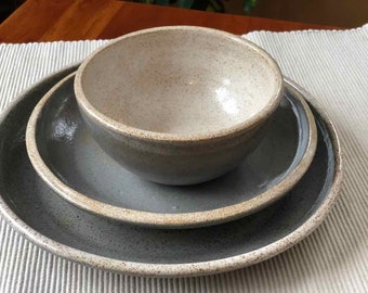 Stoneware dinner set | Etsy