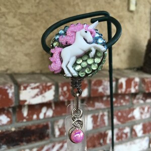 Beautiful unicorn badge holder