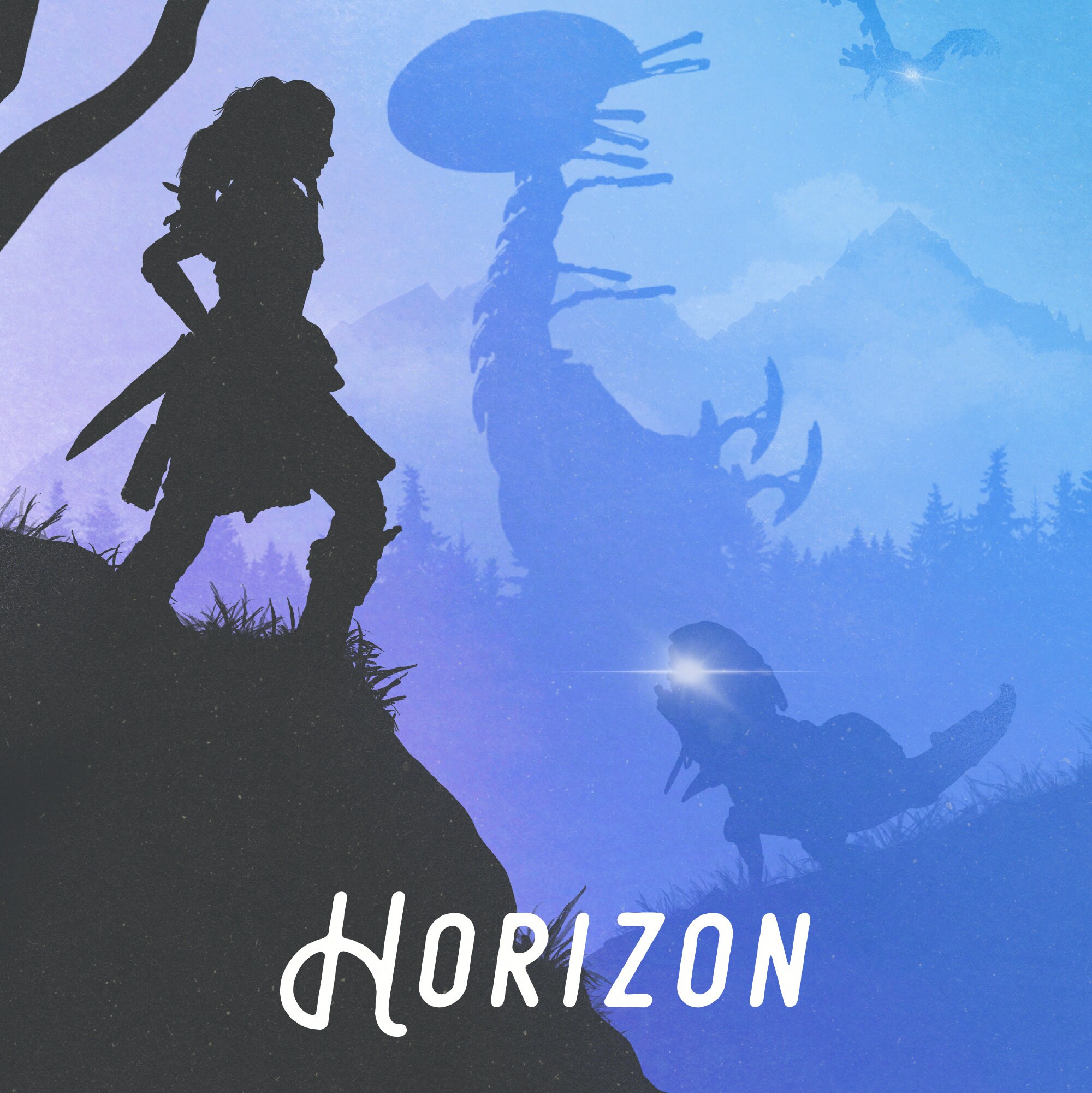 Horizon Zero Dawn Print Horizon Zero Dawn Poster Horizon Zero Dawn Art ...