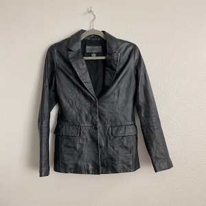 Vintage Black Leather Jacket
