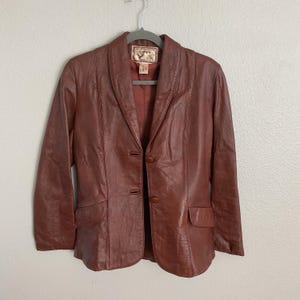 vintage Tan Leather Jacket