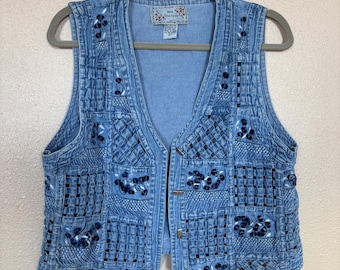 Vintage New Directions Jean Vest
