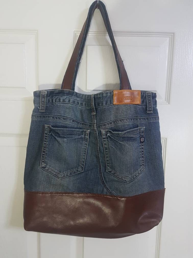 Denim Detail mixed bag | Etsy