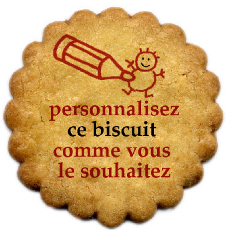 Biscuit personnalisé, la Galette Bretonne artisanale au beurre, x 24 image 1
