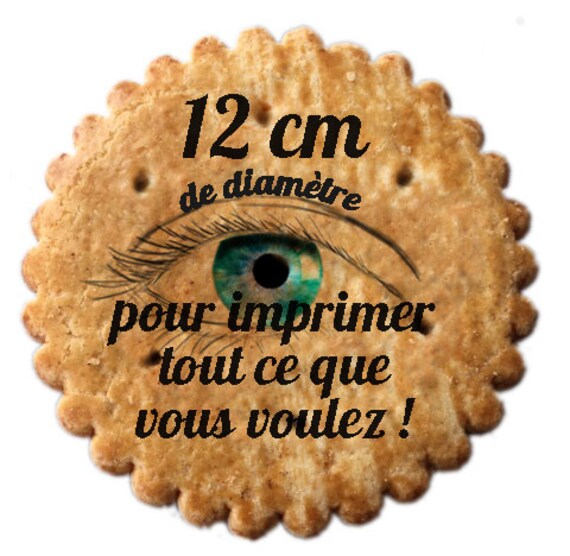 Biscuit Personnalisé Grosse Galette Bretonne 12 cm Pure Beurre, X 8