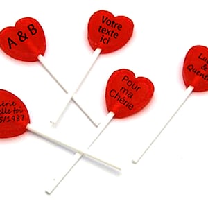 Personalized printed lollipops x 20